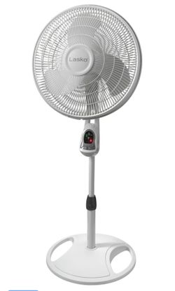 Lasko 18" Oscillating Pedestal Fan with Remote – 3 Speeds – NEW