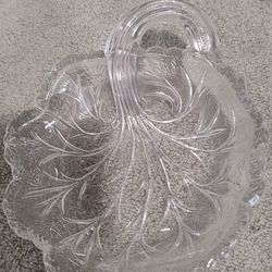 Glass Leaf Dish