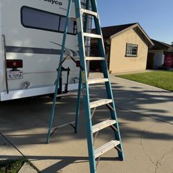 WERNER 8’ FIBERGLASS A-FRAME LADDER