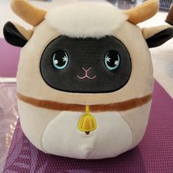 Squishmallows Boyer the Shetland Sheep 8” Inch Squishmallow Anime Eyes Tan Black, new 