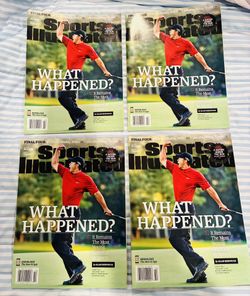 ( 4 ) Tiger Woods Sports Illustrated Magazines 