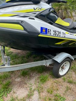 2 2021 Yamaha vx with 2 place trailer