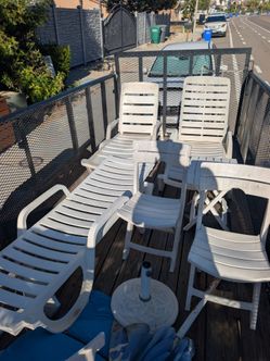 Free Plastic patio chairs