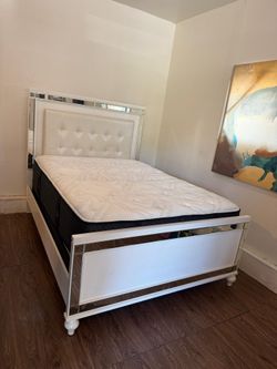Upholstery Queen Size Bed - Mattress
