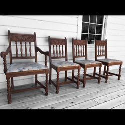 Beautiful Set Of Vintage Chairs