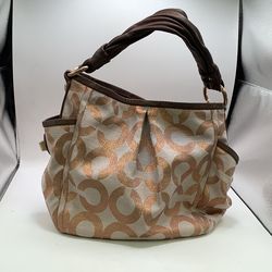 Coach Parker Op Art Signature Shoulder/Tote Bag
