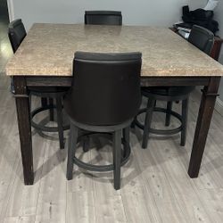 Granite Kitchen Table And 4 Chairs
