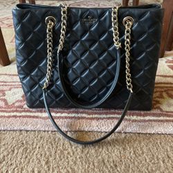 Kate spade Quilted black tote Bag