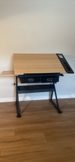 Adjustable Art Desk for Drawing, Painting and Crafting