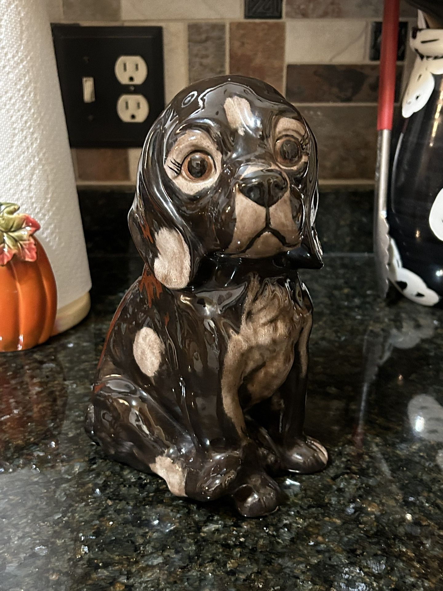 Vintage Ceramic Dog Figurine