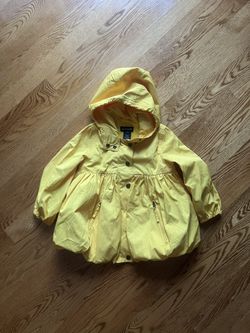 Ralph Lauren Girls Yellow Raincoat Size 3