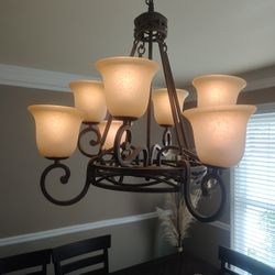 Vintage 8 Light Chandelier