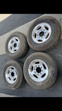 4 — LT245/75r16 8x170 8x6.69 Stock Does F-250 F-350 F250 F350 Excursion Wheels Rims Tires