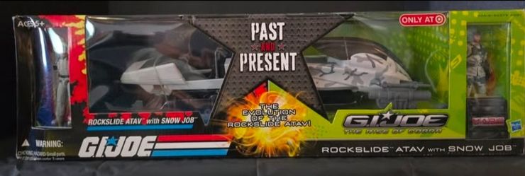 G.I. Joe Past And Present Rockslide ATAV Snow Job 2 Pack Arah Rise Of Cobra NEW