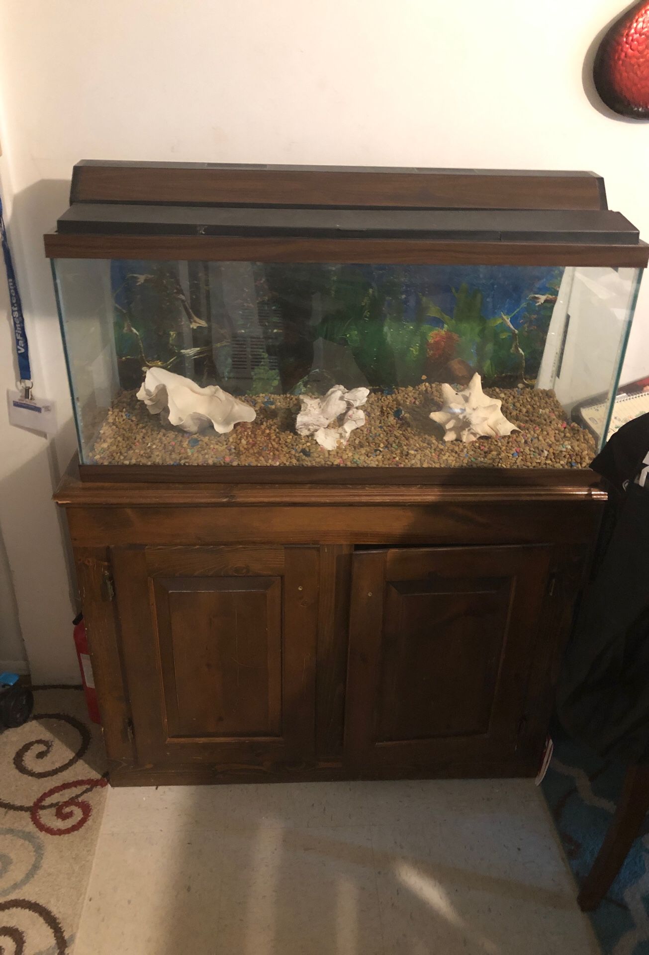 Fish tank with stand tank 12inx17inx36in make offers