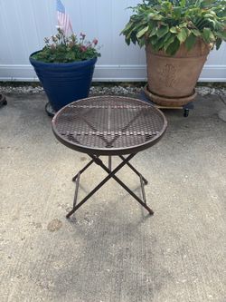 Metal Folding Patio Table