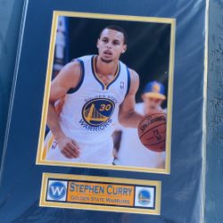 Golden State Warriors Steph Curry Framed Poster