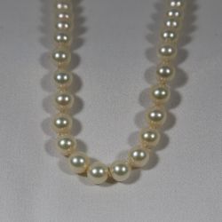 Pearl Necklace w/ 18k Clasp
