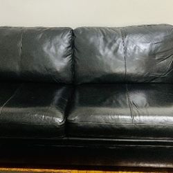 Leather Sleeper Sofa