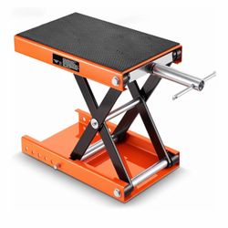 VEVOR Motorcycle Lift, 1100 LBS Motorcycle Scissor Lift Jack with Wide Deck & Safety Pin