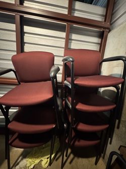 Stackable Office Guest Chairs Set