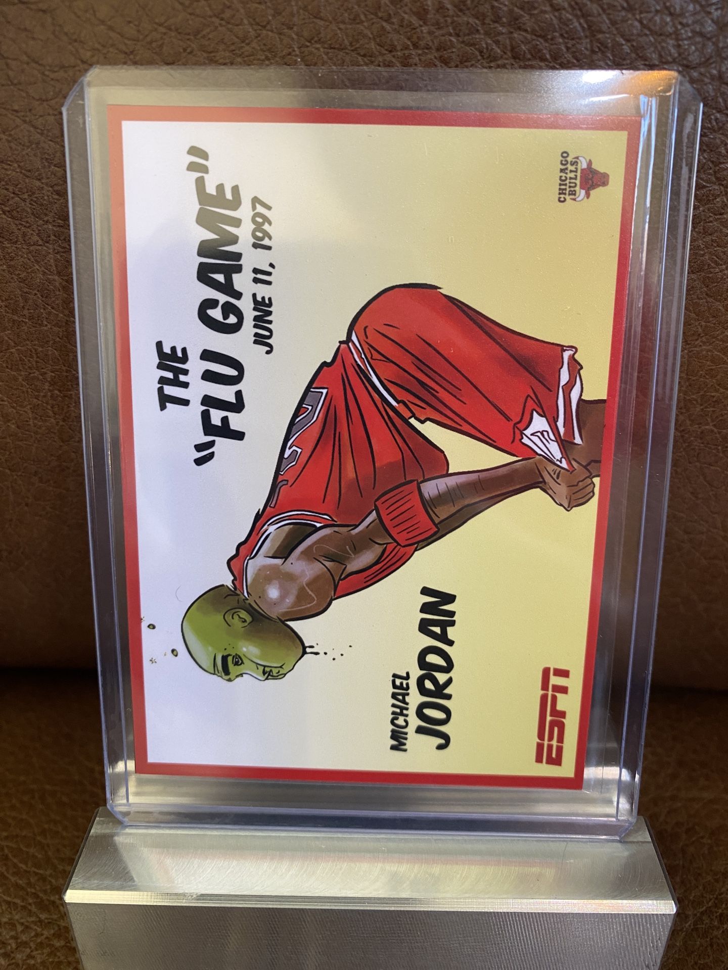 2020 Michael Jordan ESPN Flu Game Employee Cards Rare