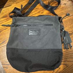 John Varvatos Suede Sling Bag! New!! 