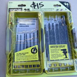 RYOBI Black Oxide Hex Shank Twist Drill Bit Set (25-Piece)