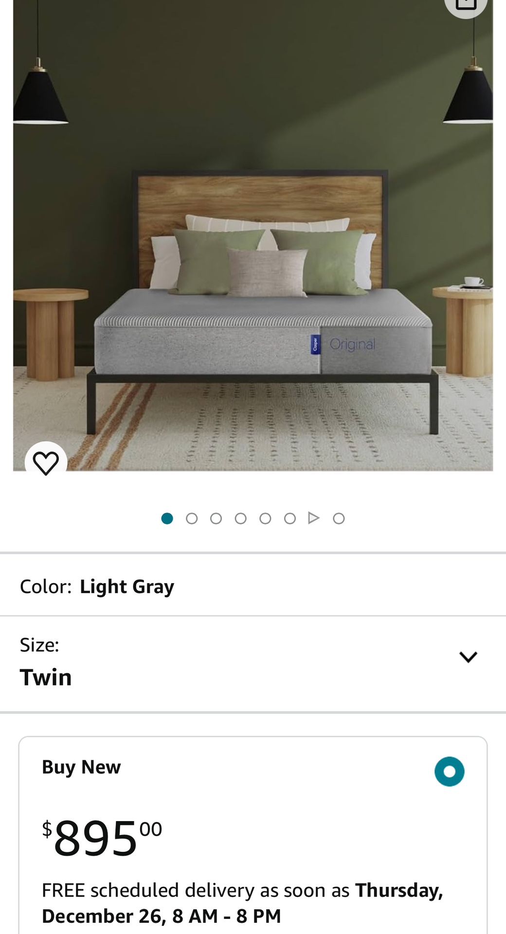 Casper twin mattress brand New 