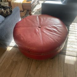 Red Ottoman
