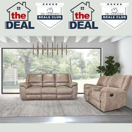 2-PC RECLINING SET: CLEARANCE PRICE-TAG