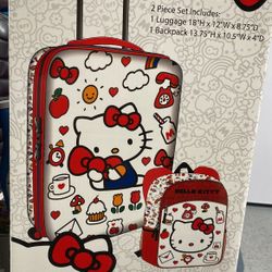 New Hello Kitty Luggage Backpack  Set