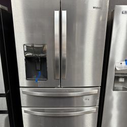 Whirlpool 36-inch Wide 4-Door Refrigerator with Exterior Drawer - 26 cu. ft.