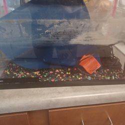 Glo Fish Blue Led Aquarium 