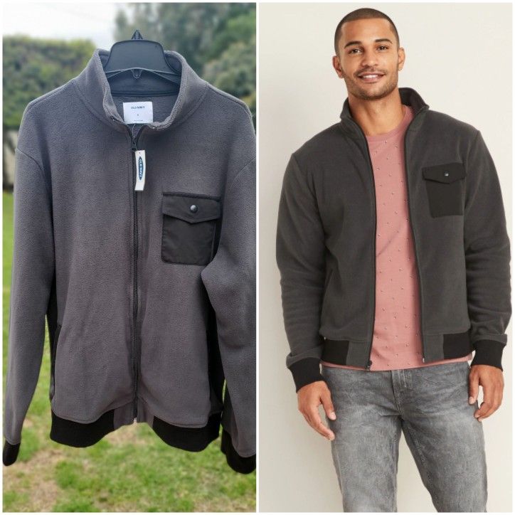 Men's Old Navy Jacket Fleece New Xl New