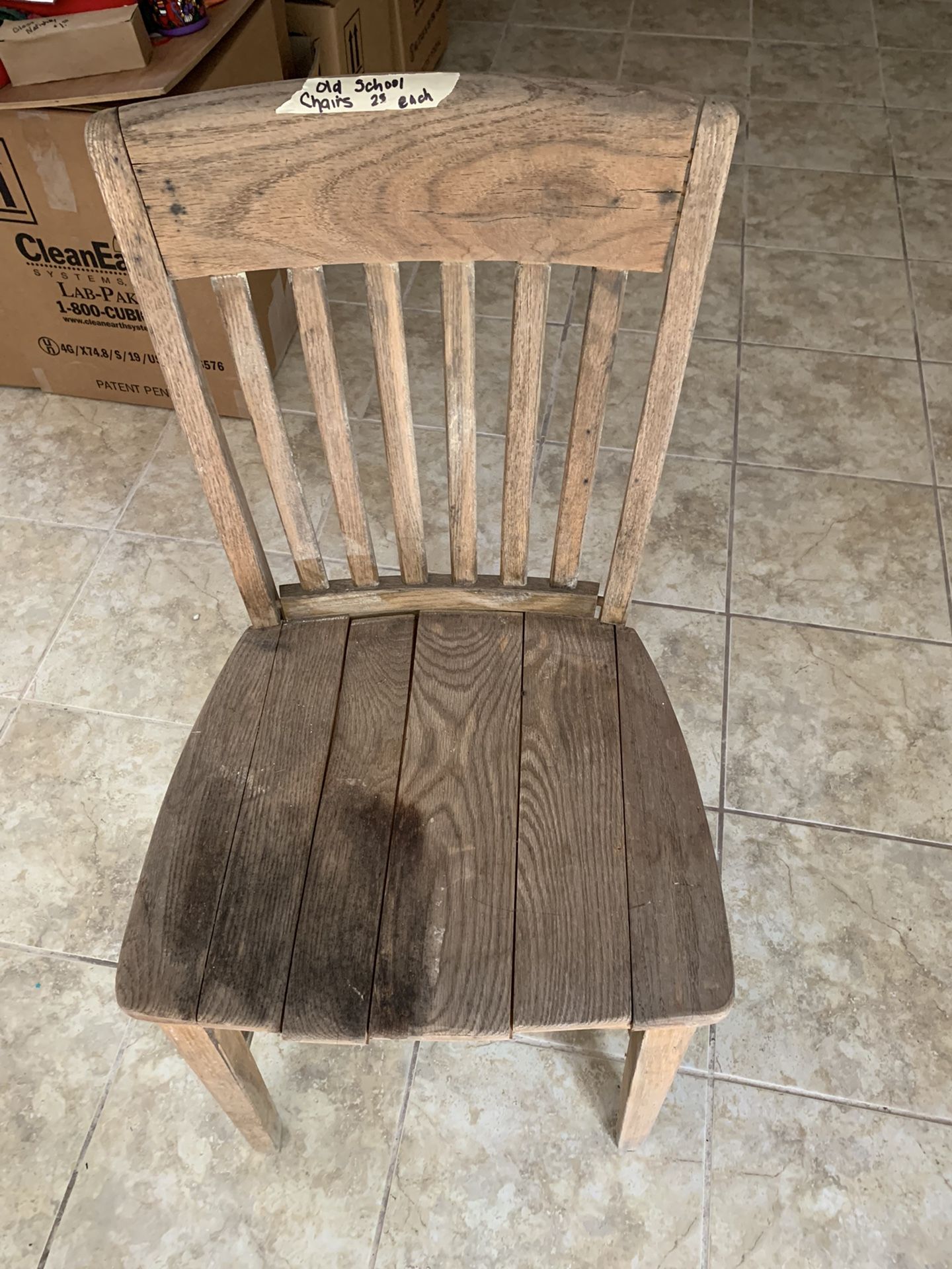 Antique School Chair