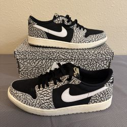 Jordan 1 Low Black Cement 