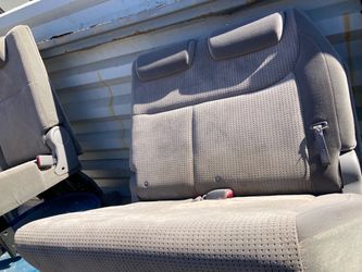 Gray Cloth Rear Car Seat with Headrests