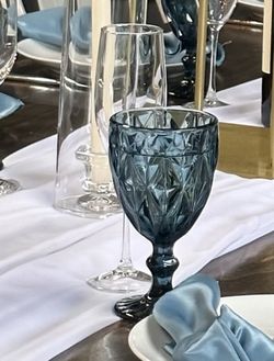 Glass Goblet / Wedding / Shower / FOR SALE