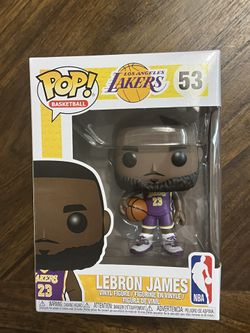 #53 Funko POP! Lebron James NBA Lakers Purple Jersey Fanatics Exclusive