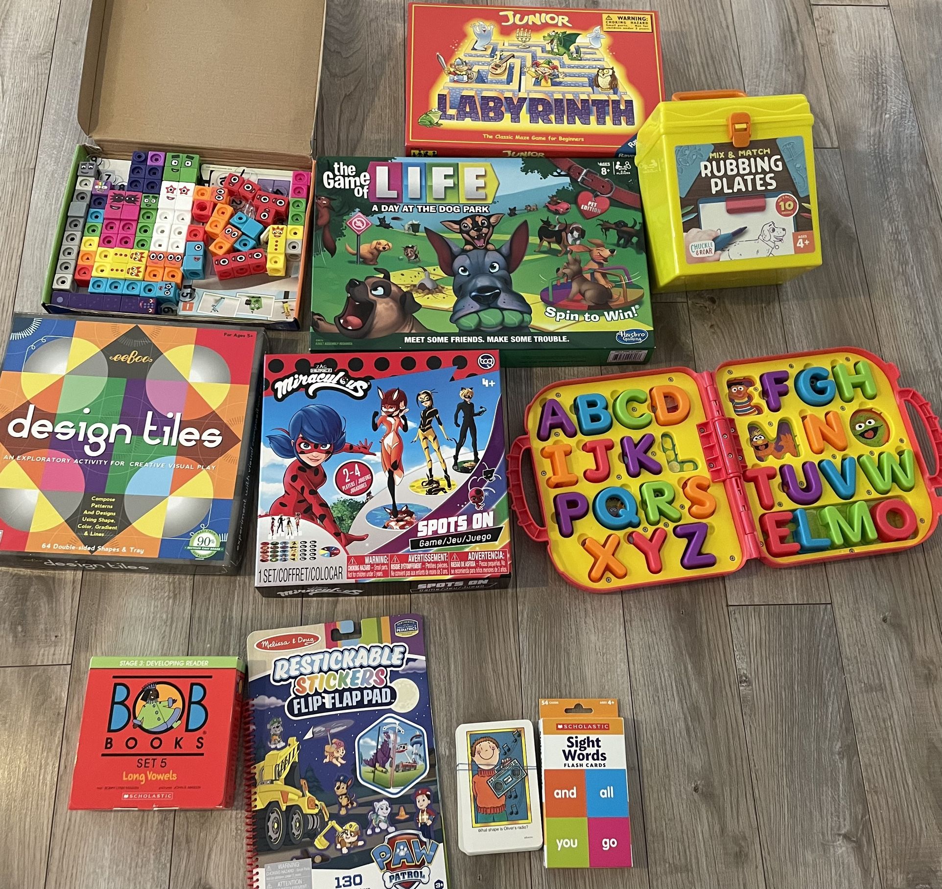 Kids Toys/games/book Bundle