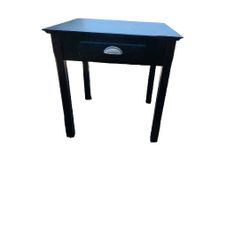 Winsome Wood Timber End Table with Drawer, Black 