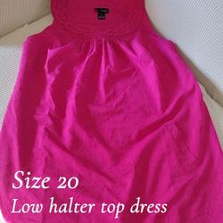 Low Halter Top Dress