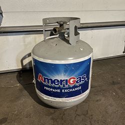Empty propane tank