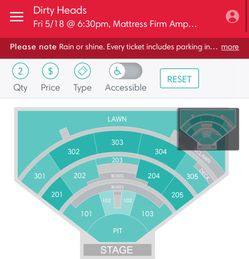 Dirty heads PIT tickets