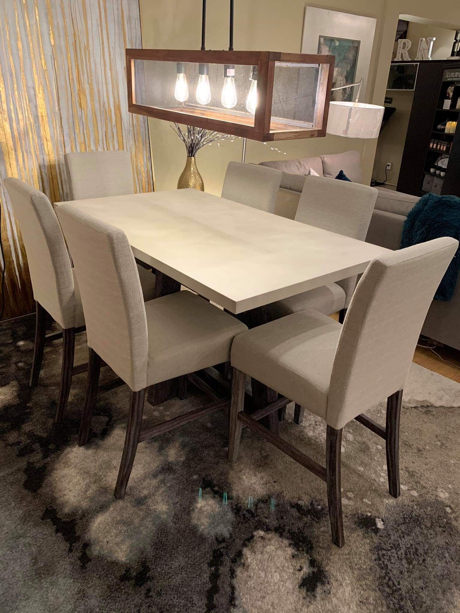 7 piece dining set presented by modern home furniture in Everett
