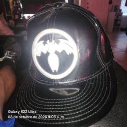 Black Patent Leather venon Snapback Hat