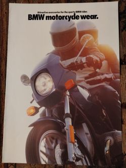 Vintage 1981 BMW Motorcycle Wear color catalog