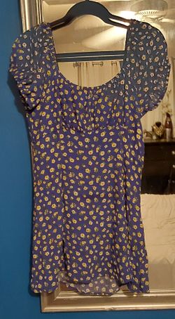 BLUE FLORAL DRESS