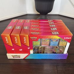 Pokemon Scarlet & Violet 151 5-Pack Mini Tin Bundle